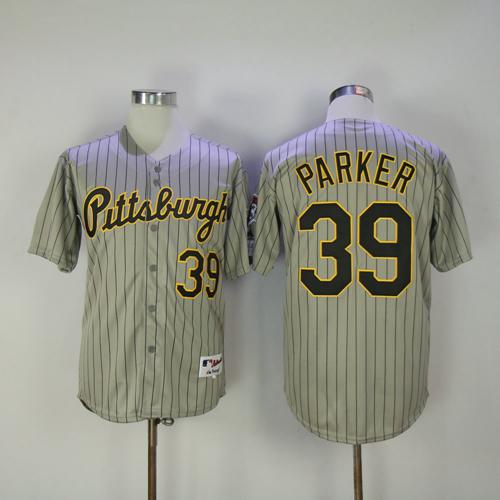 Pirates #39 Dave Parker Grey Strip 1997 Turn Back The Clock Stitched MLB Jersey